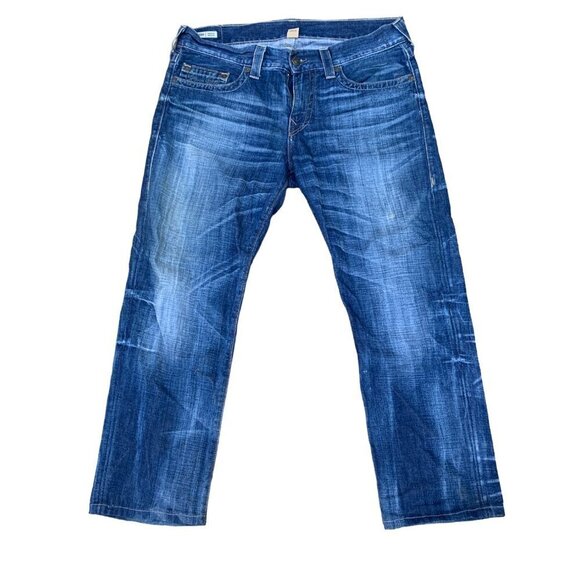 TRUE Religion Jeans Size 34 GENO Blue - Picture 3 of 4